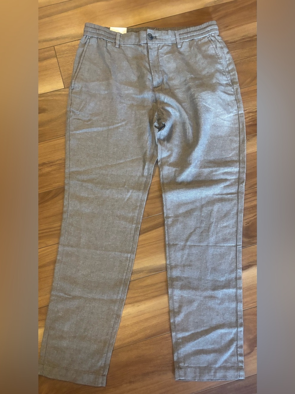 Men’s banana republic linen blend, athletic fit pants 33x32